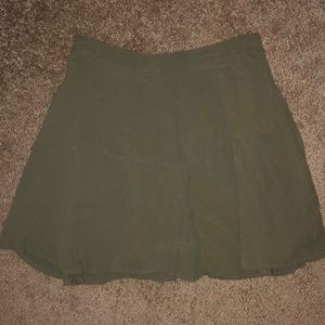 Forever 21 Olive Green Skater Skirt